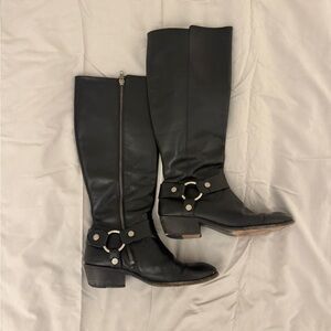 Frye Harness 12R Black Leather Boots – Women’s 8.5M